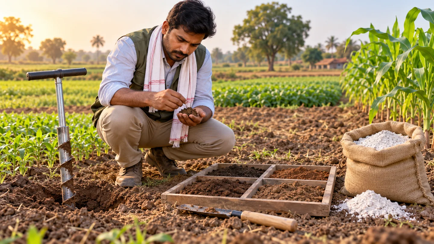 जिप्सम और सूक्ष्म पोषक तत्व: परीक्षण से शुरू करें — विषयानुसार सांकेतिक चित्र