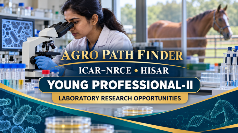 Agro Path Finder: ICAR-NRCE Hisar Young Professional-II laboratory research recruitment